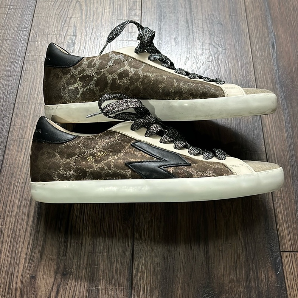 Sam Edelman Leopard and Black Sneakers
